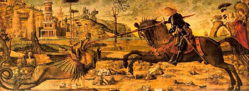Vittore Carpaccio St.George the Dragon Germany oil painting art